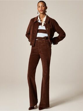 JCREW • nwt vintage flare corduroy pants • brown - size 28 petite